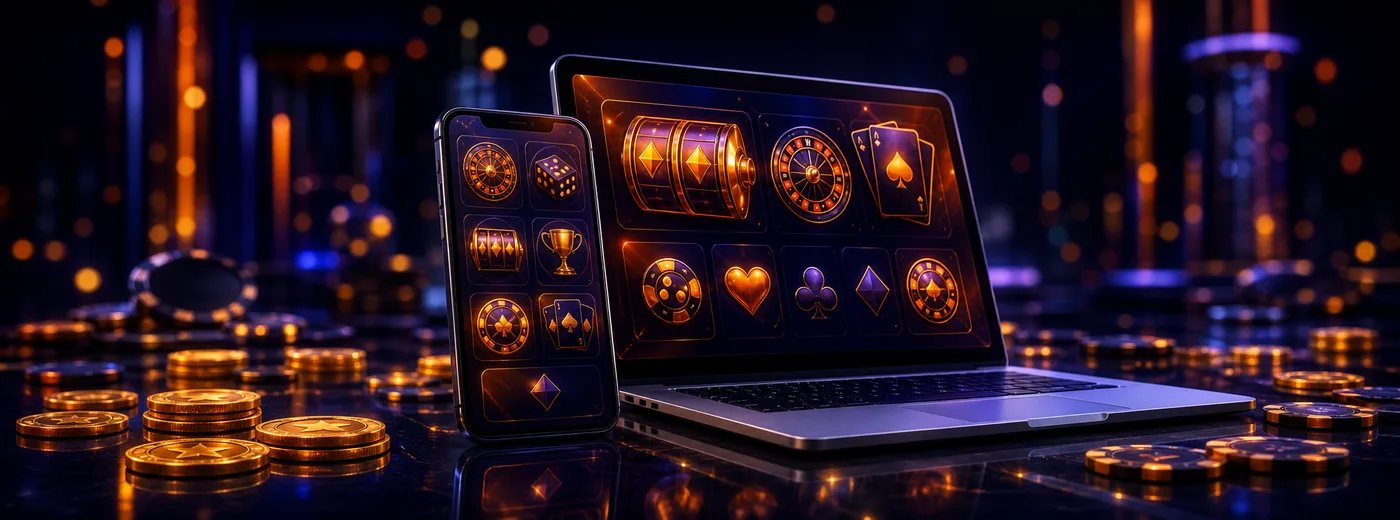 Lobby Nine Casino affiché sur smartphone et ordinateur